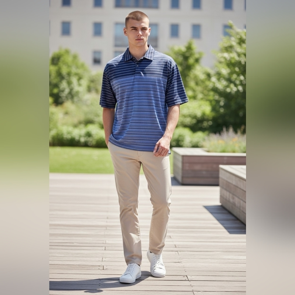 Ping Men's Medium Golf Polo Performance Shirt Course Greens Fairway